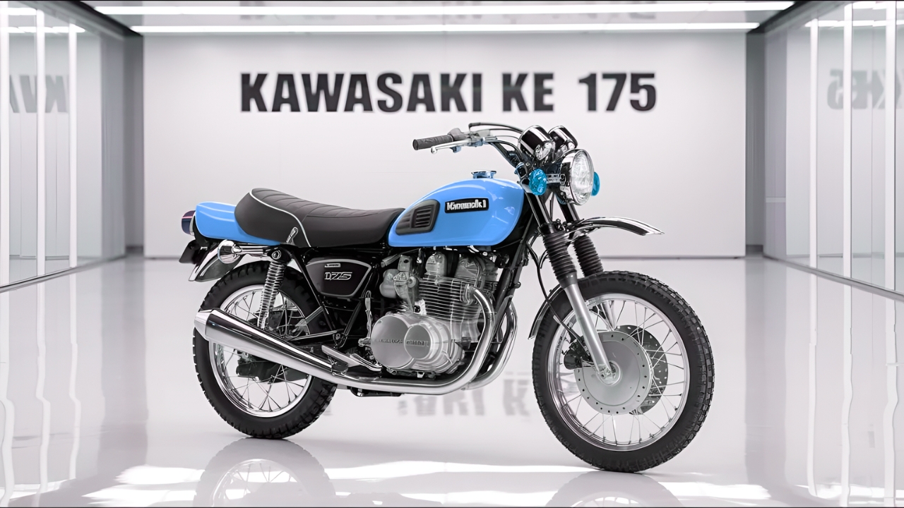 Kawasaki KE 175 2026: Moto Retro Clásica Ligera y Fácil de Conducir